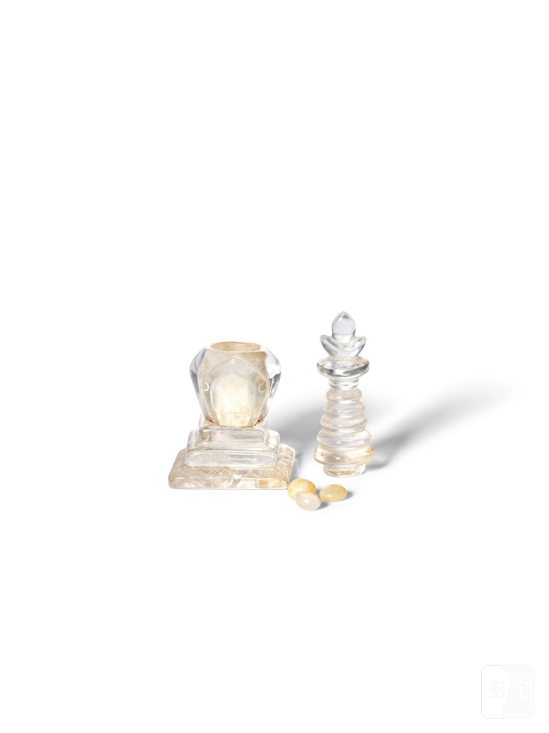遼或較晚　水晶佛塔 | A SMALL ROCK CRYSTAL STUPA - 图6